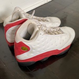 Jordan XIII, men’s 10.5, used, white, red, and black